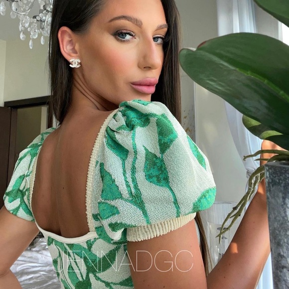 NWT leaf Zara cropped knit top - Picture 6 of 16